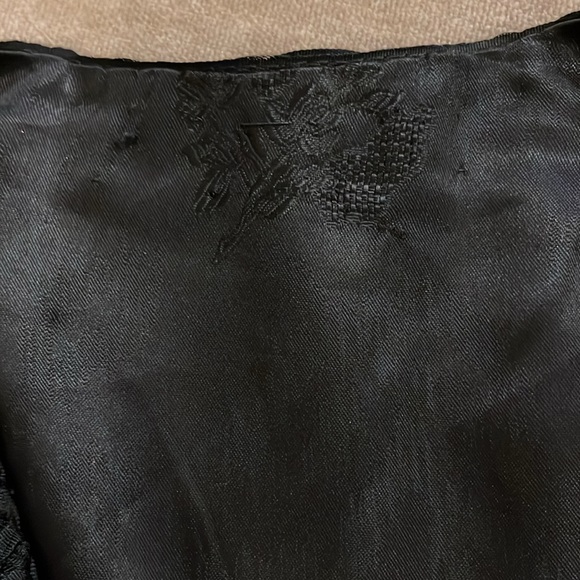 Vintage Black Ribbon Jacket Large - Picture 13 of 14